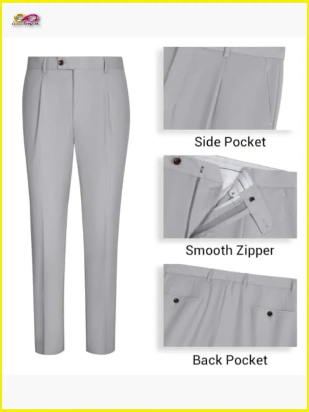 Slim Fit Suit Vest Pants Set Formal Classic Business Wedding Groomsmen